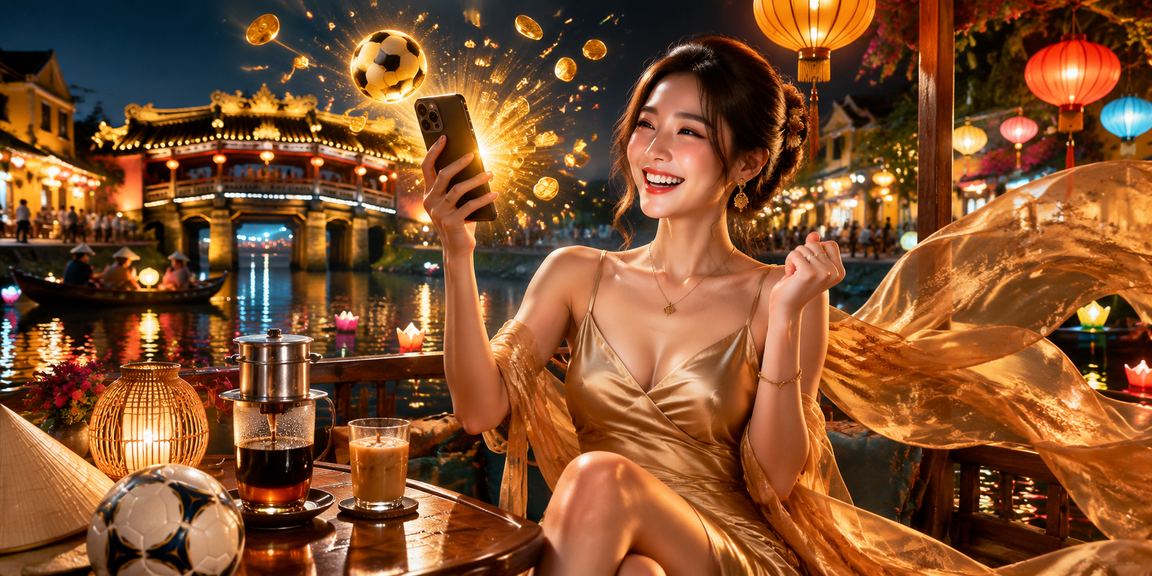 Người dùng tại Hội An xem bóng đá và theo dõi kèo cá cược thể thao