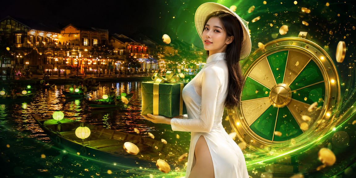 Phụ nữ mặc áo dài Hội An chơi roulette trực tuyến trên điện thoại